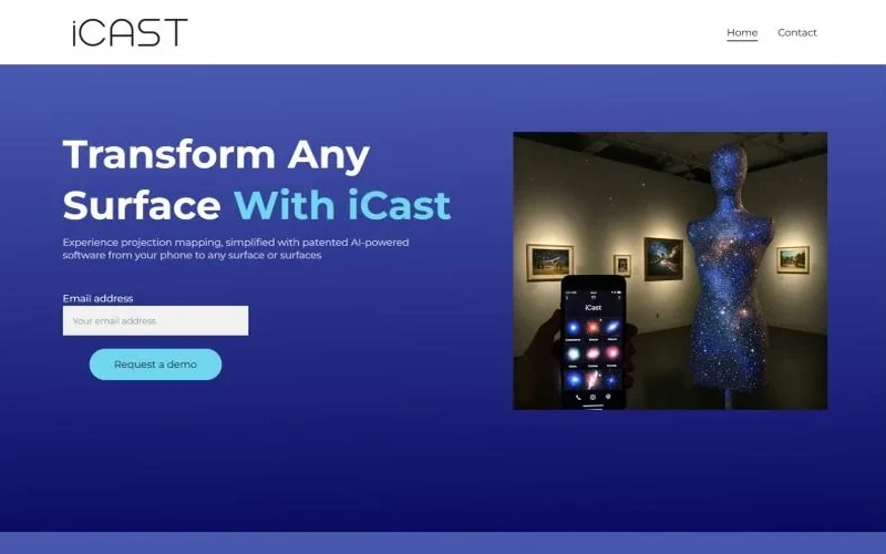 iCast: إسقاط ضوئي بالذكاء الاصطناعي من هاتفك